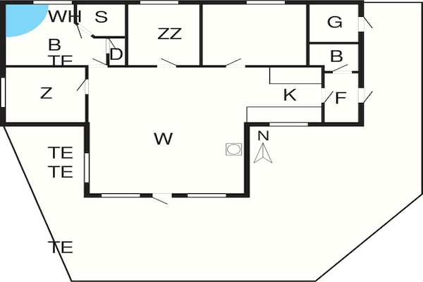 Foto van Heerlijk genieten van de zee in Lynderup - Vakantiehuis in Ringkøbing - FloorPlan