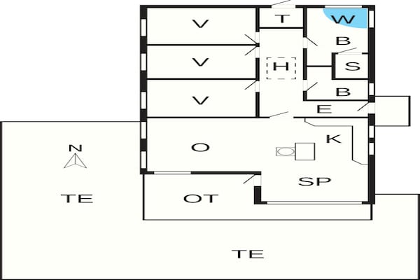 Foto van 6 persoons vakantie huis in Hadsund-By Traum - Vakantiehuis in Hadsund - FloorPlan