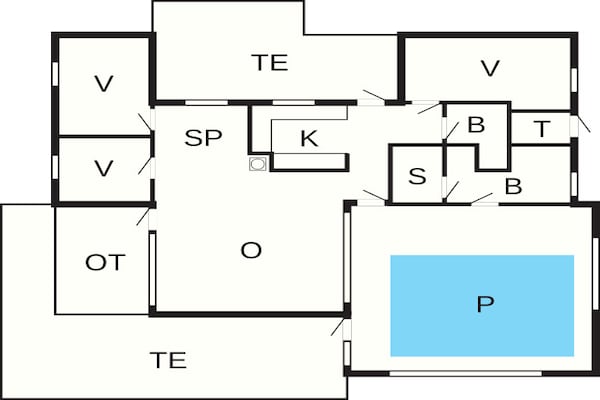 Foto van 10 persoons vakantie huis in Bindslev-By Traum - Vakantiehuis in Bindslev - FloorPlan