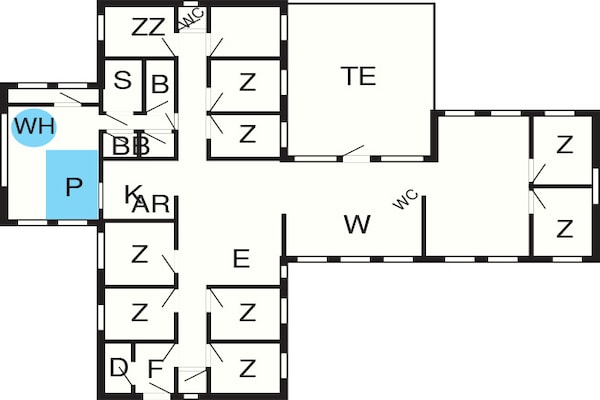 Foto van Retraite in Tranum -- By Traum Ferienwohnungen - Vakantiehuis in Brovst - FloorPlan