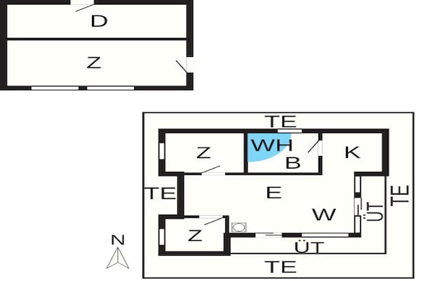 Foto van Luxe strandhuis met spa - Vakantiehuis in Hals - FloorPlan