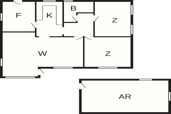 Foto van 6 persoons vakantie huis in Thyborøn-By Traum - Vakantiehuis in Thyborøn - FloorPlan