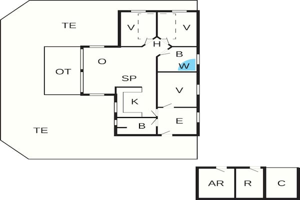 Foto van 8 persoons vakantie huis in Blåvand - Vakantiehuis in Blåvand - FloorPlan