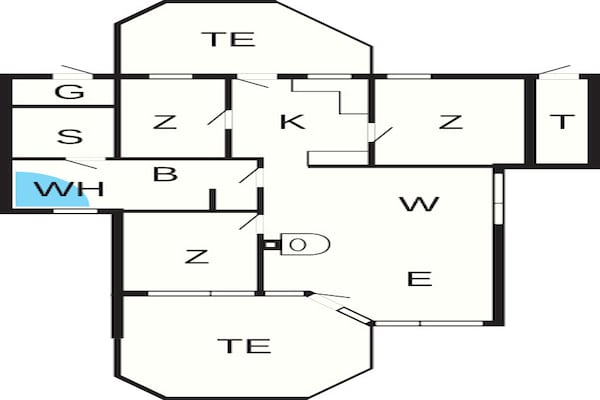 Foto van 6 persoons vakantie huis in GROEMITZ - Vakantiehuis in GROEMITZ - FloorPlan