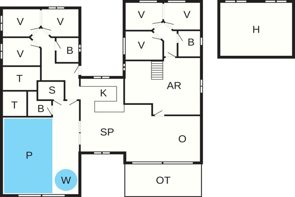 Foto van Luxe vakantieverblijf met zwembad - Vakantiehuis in Tisvildeleje - FloorPlan