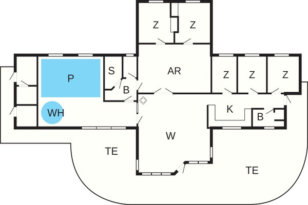 Foto van 14 persoons vakantie huis in Ebeltoft - Vakantiehuis in Ebeltoft - FloorPlan