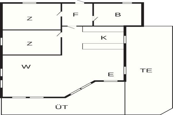 Foto van 6 persoons vakantie huis in Rønde-By Traum - Vakantiehuis in Rønde - FloorPlan