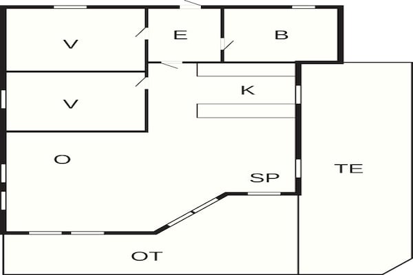 Foto van 6 persoons vakantie huis in Rønde-By Traum - Vakantiehuis in Rønde - FloorPlan