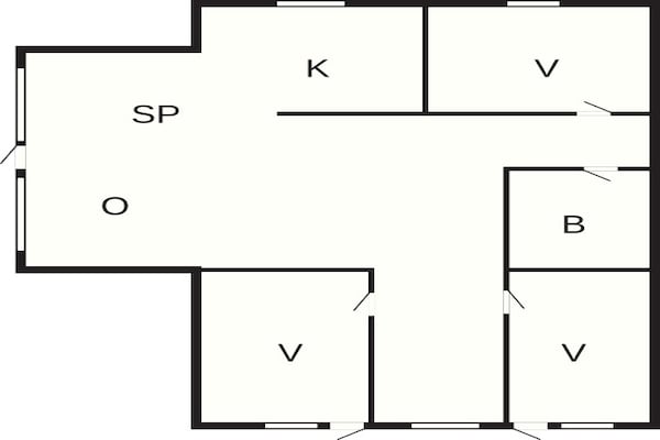 Foto van 6 persoons vakantie huis in Toftlund-By Traum - Vakantiehuis in Toftlund - FloorPlan