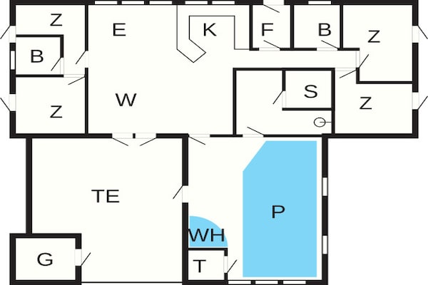 Foto van 10 persoons vakantie huis in Ulfborg-By Traum - Vakantiehuis in Ulfborg - FloorPlan