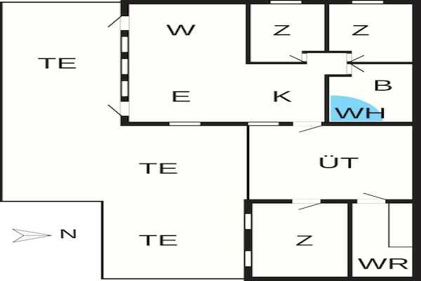 Foto van 6 persoons vakantie huis in Nysted-By Traum - Vakantiehuis in Nysted - FloorPlan