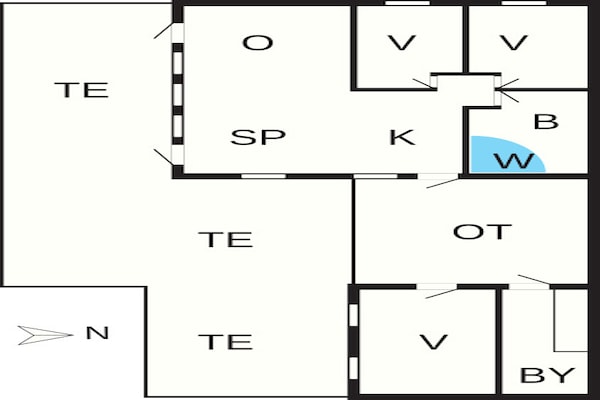 Foto van 6 persoons vakantie huis in Nysted-By Traum - Vakantiehuis in Nysted - FloorPlan