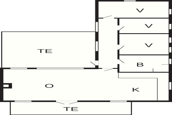 Foto van Modern toevluchtsoord aan het strand - Vakantiehuis in Nexø - FloorPlan