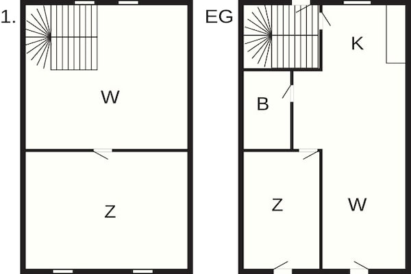 Foto van Charmante vakantiebestemming voor 4 personen - Vakantiehuis in Blåvand - FloorPlan