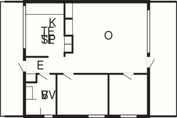 Foto van 6 persoons vakantie huis op een vakantie park in Hanstholm - FloorPlan