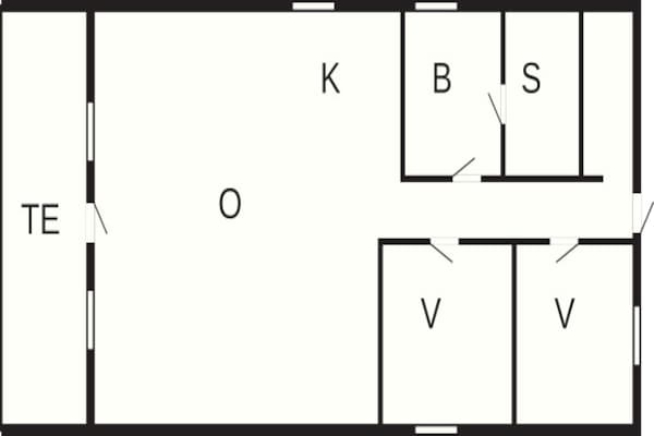 Foto van Ontsnapping aan zee met sauna - Vakantiehuis in Ringkøbing - FloorPlan