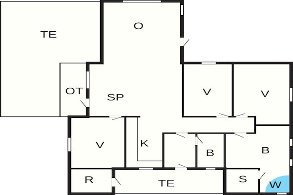 Foto van 8 persoons vakantie huis in Brovst-By Traum - Vakantiehuis in Brovst - FloorPlan