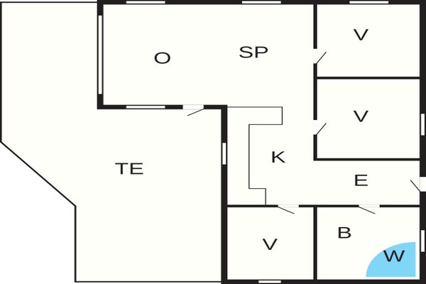 Foto van 6 persoons vakantie huis in Hjørring-By Traum - Vakantiehuis in Hjørring - FloorPlan