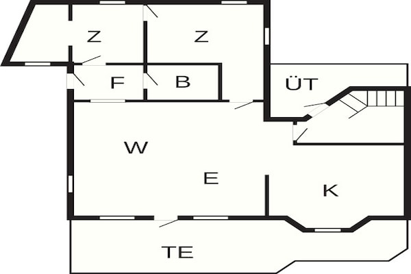 Foto van Panoramisch toevluchtsoord in Andkaer Vig - Vakantiehuis in Børkop - FloorPlan