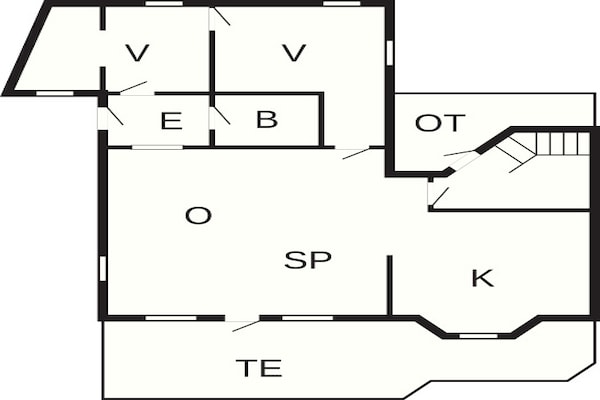 Foto van Panoramisch toevluchtsoord in Andkaer Vig - Vakantiehuis in Børkop - FloorPlan