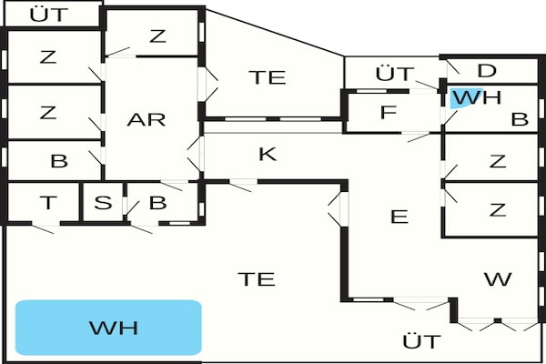 Foto van 16 persoons vakantie huis in Ansager-By Traum - Vakantiehuis in Ansager - FloorPlan