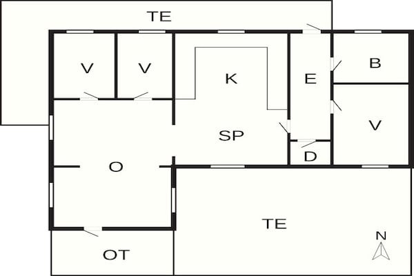 Foto van Rustiek toevluchtsoord met uitzicht - Vakantiehuis in Ringkøbing - FloorPlan