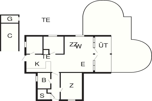 Foto van Rustige Sauna-oase -- By Traum Ferienwohnungen - Vakantiehuis in Idestrup - FloorPlan
