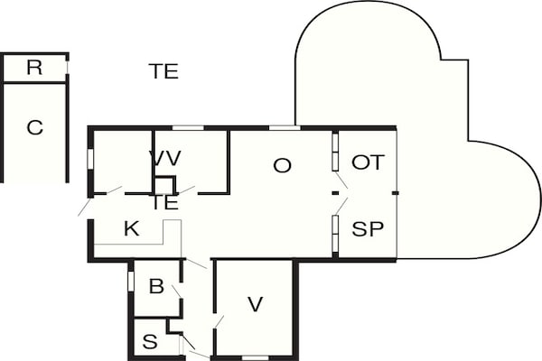 Foto van Rustige Sauna-oase -- By Traum Ferienwohnungen - Vakantiehuis in Idestrup - FloorPlan