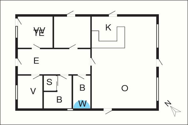 Foto van 6 persoons vakantie huis in Hadsund-By Traum - Vakantiehuis in Hadsund - FloorPlan