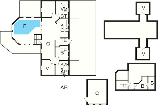 Foto van 12 persoons vakantie huis in Hirtshals-By Traum - Vakantiehuis in Hirtshals - FloorPlan
