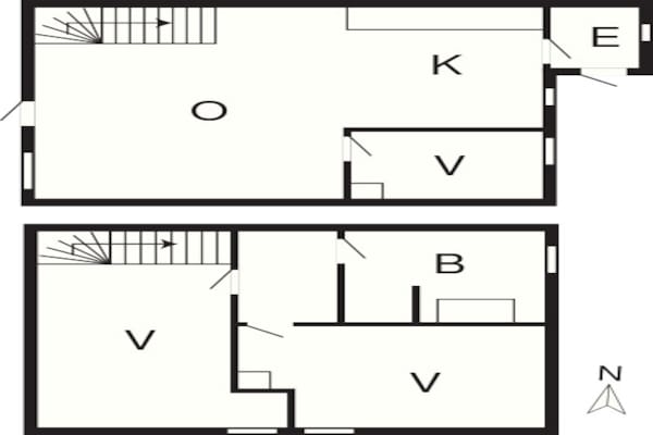 Foto van 6 persoons vakantie huis in Rømø - Vakantiehuis in Rømø - FloorPlan