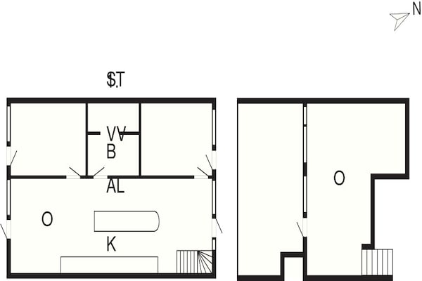 Foto van 6 persoons vakantie huis op een vakantie park in Rømø - FloorPlan
