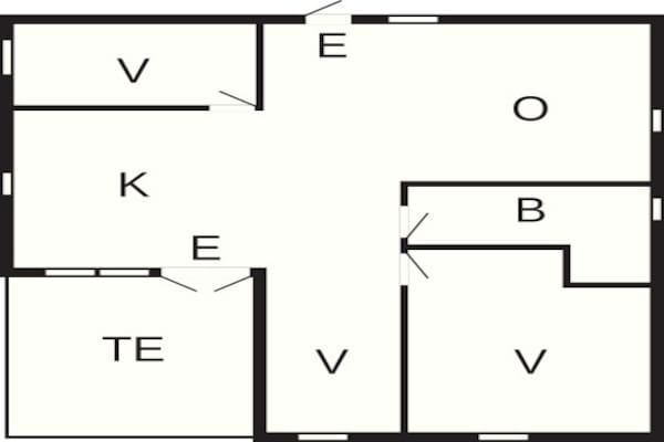Foto van 6 persoons vakantie huis in HÄSTVEDA-By Traum - Vakantiehuis in HÄSTVEDA - FloorPlan