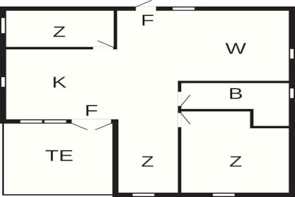 Foto van 6 persoons vakantie huis in HÄSTVEDA-By Traum - Vakantiehuis in HÄSTVEDA - FloorPlan