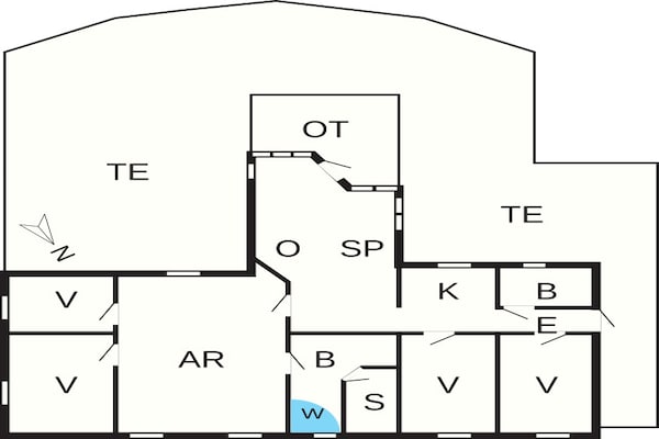Foto van 10 persoons vakantie huis in Væggerløse-By Traum - FloorPlan