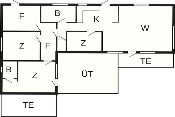 Foto van 6 persoons vakantie huis in Tarm-By Traum - Vakantiehuis in Tarm - FloorPlan