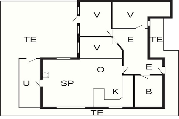 Foto van 6 persoons vakantie huis in Knebel-By Traum - Vakantiehuis in Knebel - FloorPlan