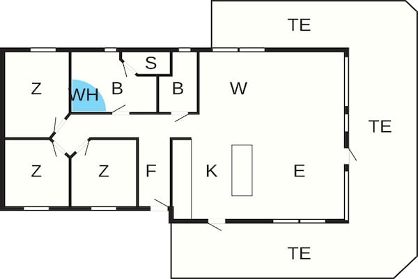 Foto van Luxe strandhuis met spa - Vakantiehuis in Børkop - FloorPlan