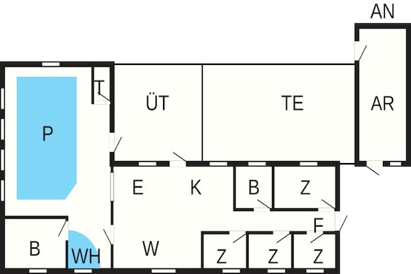 Foto van 10 persoons vakantie huis in Hadsund-By Traum - Vakantiehuis in Hadsund - FloorPlan