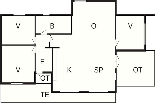 Foto van 8 persoons vakantiehuis in Væggerløse - Vakantiehuis in Væggerløse - FloorPlan