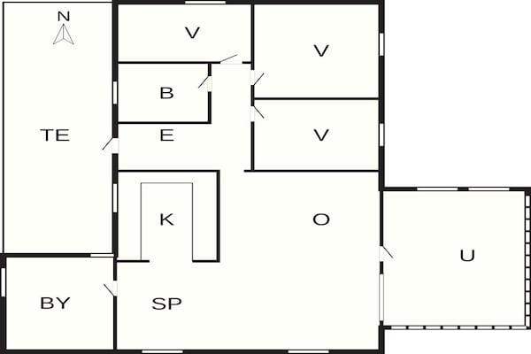 Foto van 6 persoons vakantie huis in Nørre Nebel-By Traum - Vakantiehuis in Nørre Nebel - FloorPlan