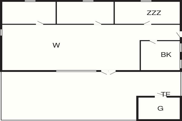 Foto van 6 persoons vakantie huis in Nexø-By Traum - Vakantiehuis in Nexø - FloorPlan