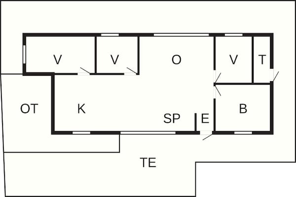 Foto van Vakantiehuis voor 7 personen in Hadsund - Vakantiehuis in Hadsund - FloorPlan