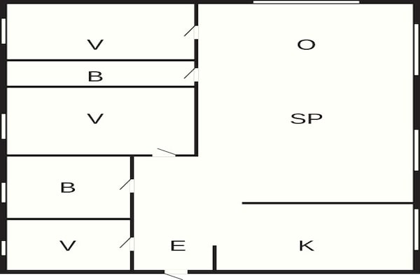 Foto van Rustig toevluchtsoord in Bogense - Vakantiehuis in Bogense - FloorPlan
