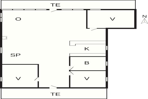 Foto van 6 persoons vakantie huis in Ulfborg-By Traum - Vakantiehuis in Ulfborg - FloorPlan