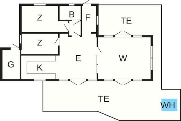 Foto van 6 persoons vakantie huis in Vinderup-By Traum - Vakantiehuis in Vinderup - FloorPlan