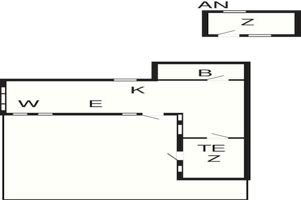 Foto van Gezellig toevluchtsoord in Ellinge Lyng - Vakantiehuis in Vig - FloorPlan