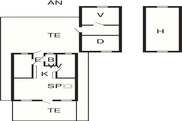Foto van 6 persoons vakantie huis in Ulfborg-By Traum - Vakantiehuis in Ulfborg - FloorPlan