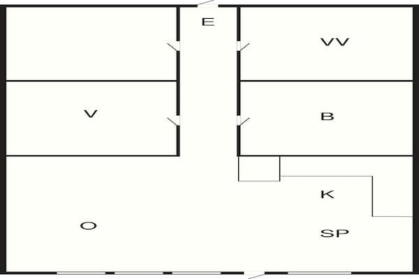 Foto van 6 persoons vakantie huis in Sæby-By Traum - Vakantiehuis in Sæby - FloorPlan