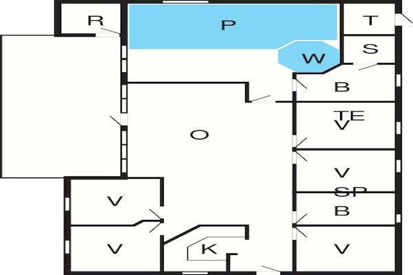 Foto van Luxe vakantieverblijf met zwembad - Vakantiehuis in Nordborg - FloorPlan